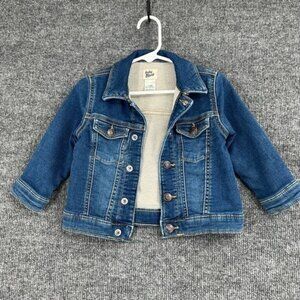 OshKosh Jean Jacket Baby 12 Months Blue Denim Stretch Trucker